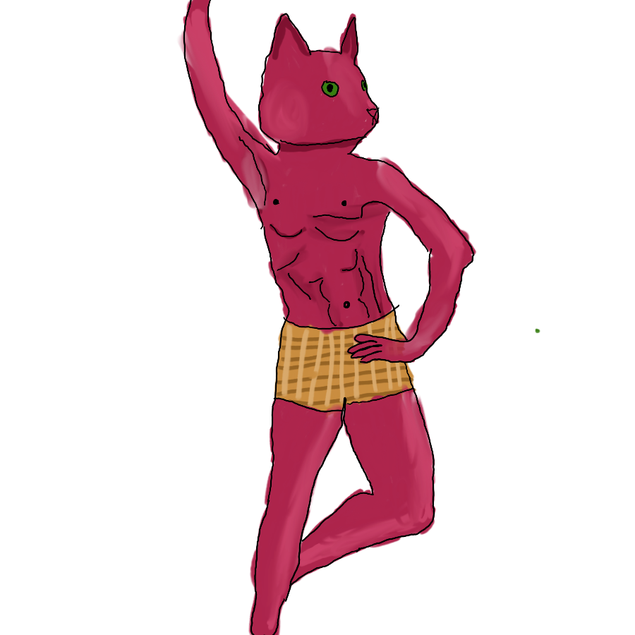 Rufus the Pinup Cat Sticker