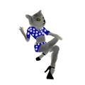 Wendy the Pinup Cat Sticker
