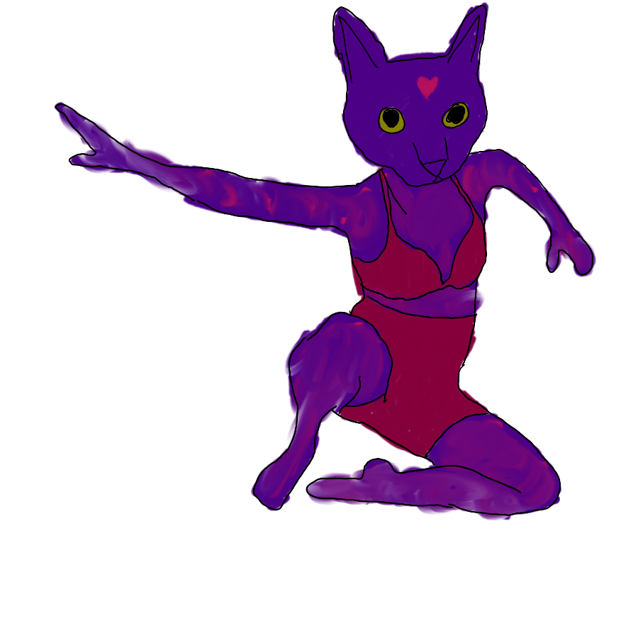 Hera the Pinup Cat Sticker