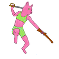 Carrie the Pinup Cat Sticker